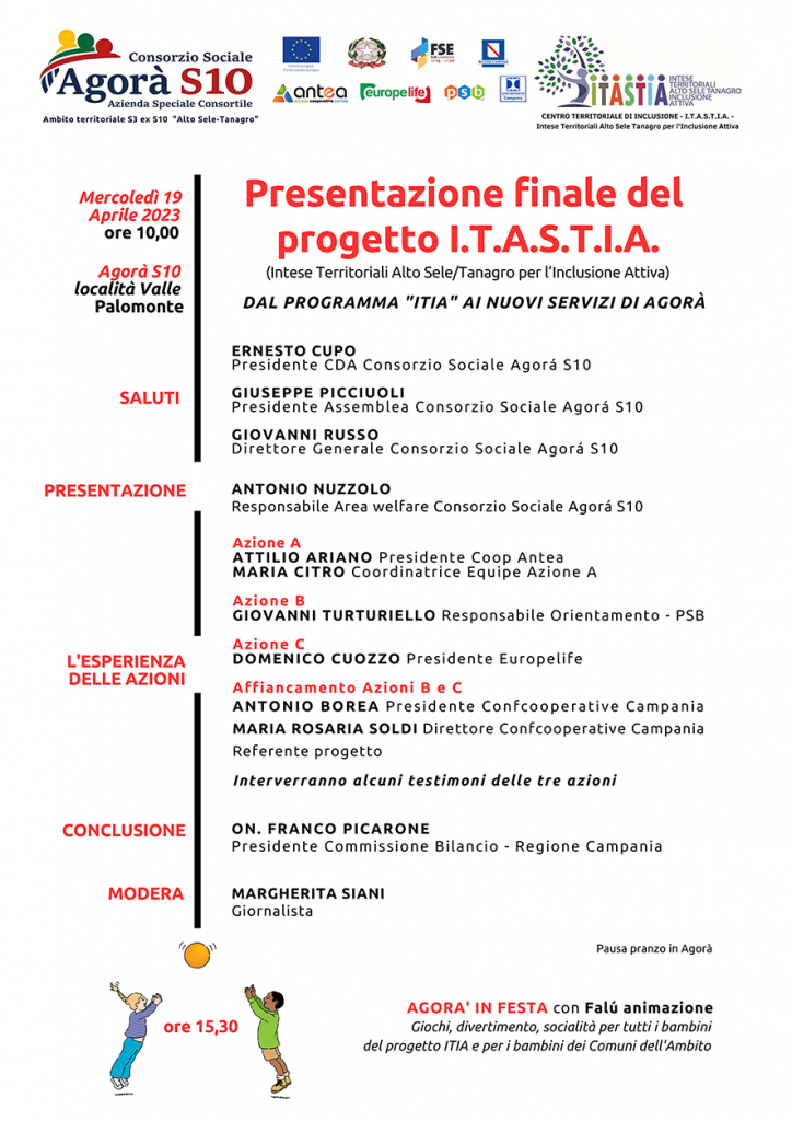 Presentazione finale del progetto I.T.A.S.T.I.A.